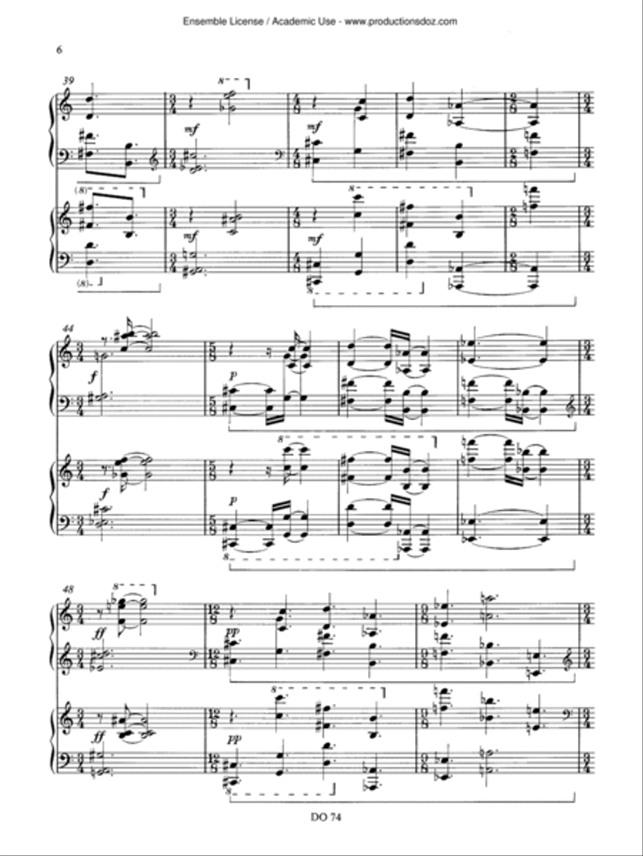 Quatre préludes Quatre préludes Piano scores gallery preview page 6