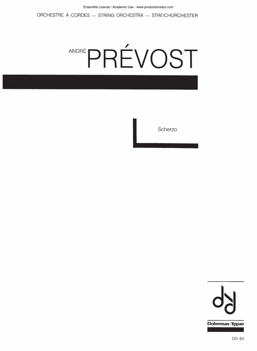 Scherzo Scherzo Orchestra scores gallery preview page 1