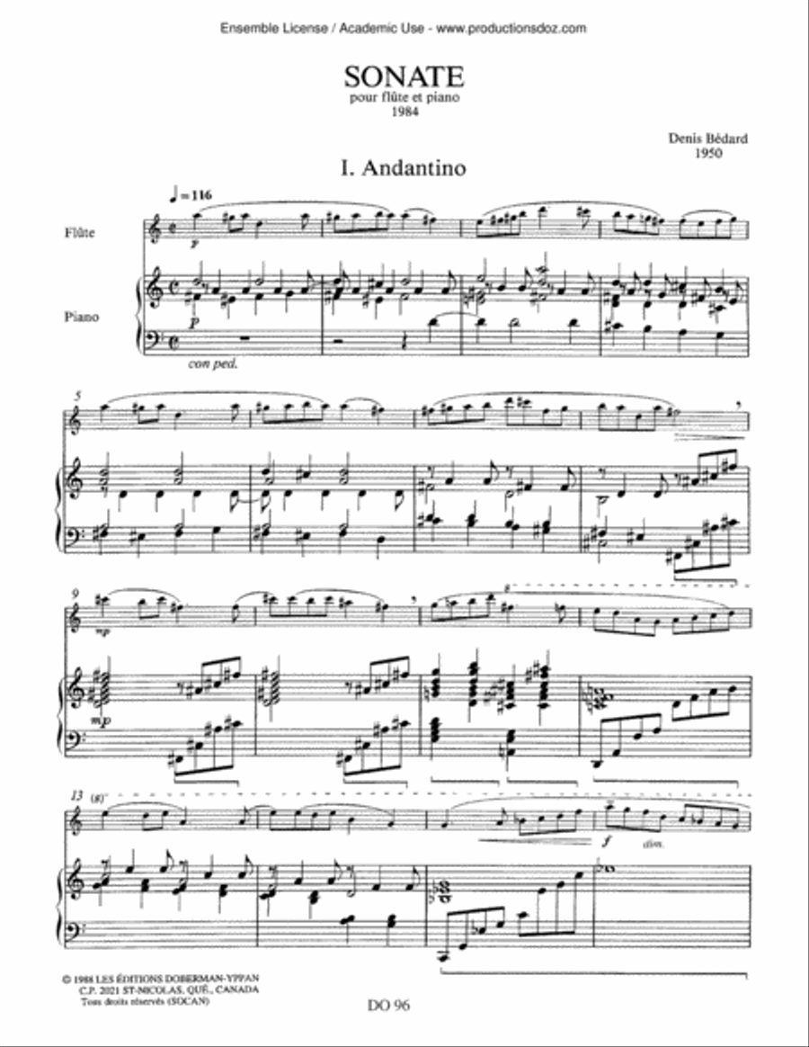 Sonate Sonate Flute Solo scores gallery preview page 3