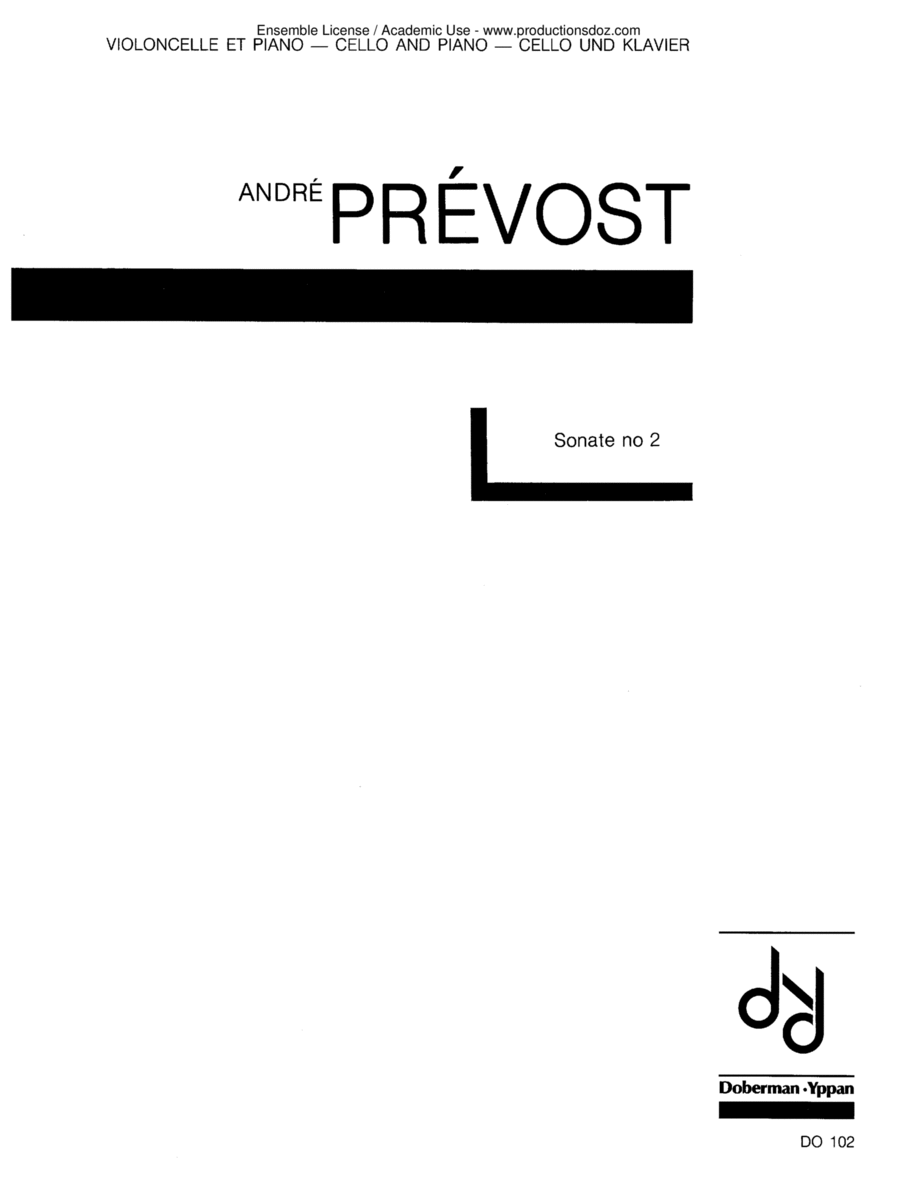 Sonate no. 2 Sonate no. 2 Piano Accompaniment scores gallery preview page 1