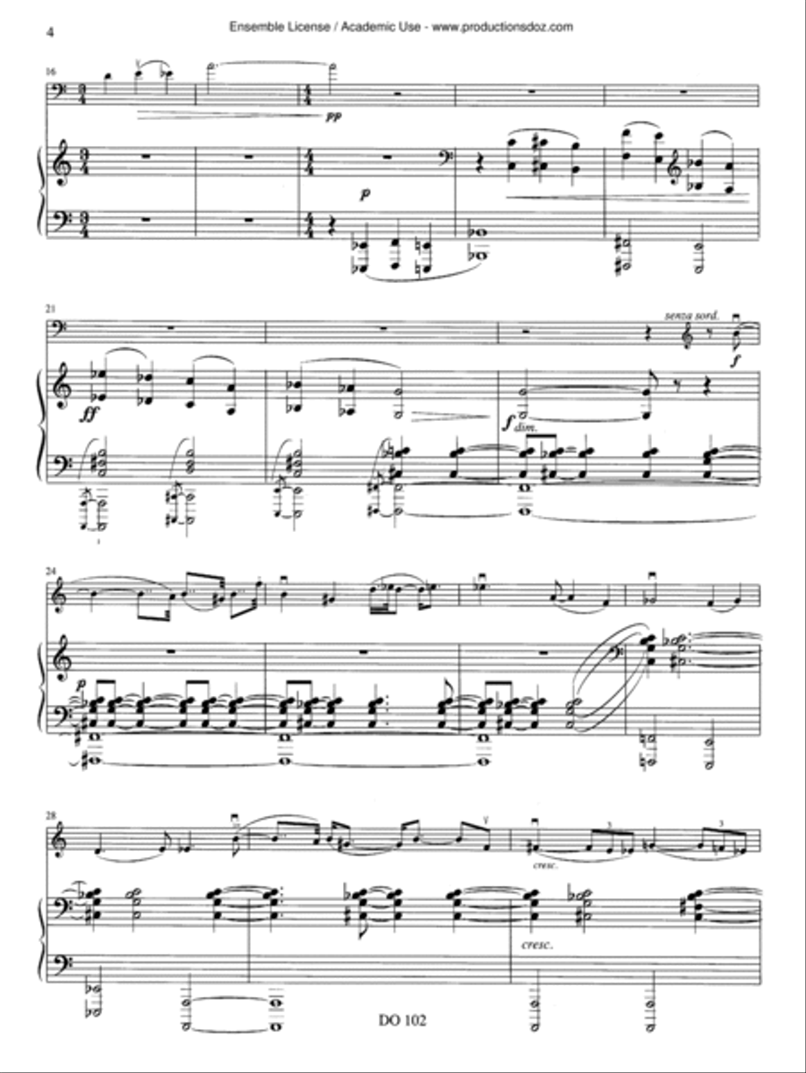 Sonate no. 2 Sonate no. 2 Piano Accompaniment scores gallery preview page 4