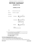 Quintette (fl. / ob. / cello / pno / perc.)