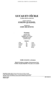 Lucas et Cécile (Opera 5 voices / orch.)