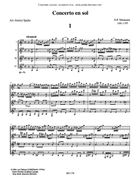 Concerto in G Guitar Ensemble scores gallery preview page 4