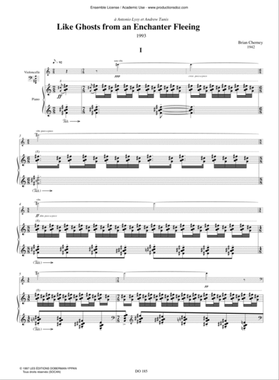 Like Ghosts from an Enchanter Fleeing Piano Accompaniment scores gallery preview page 3