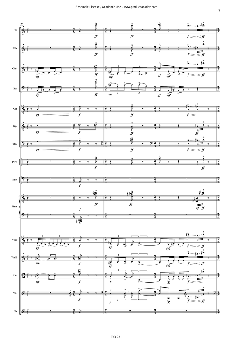 Masques Masques Orchestra scores gallery preview page 7