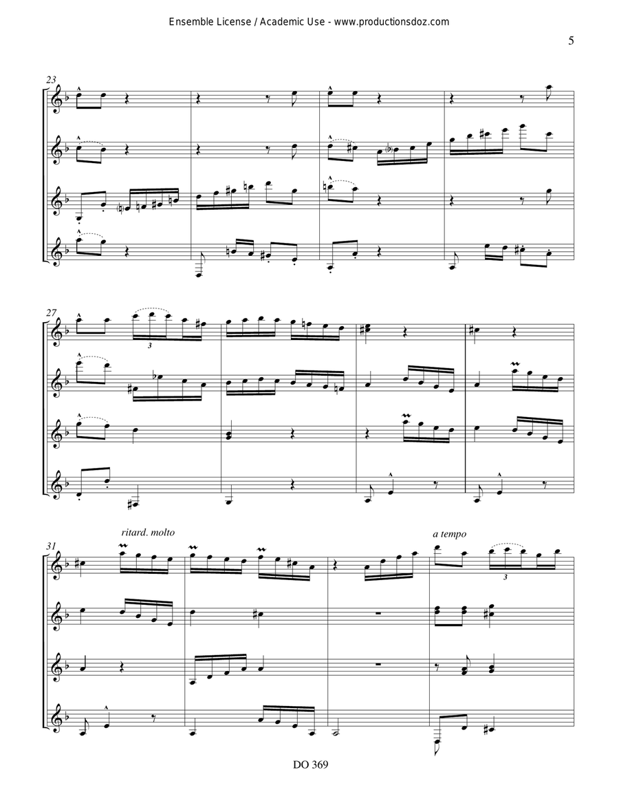 Pavana-Capricho op.12 Pavana-Capricho op.12 Guitar Ensemble scores gallery preview page 5