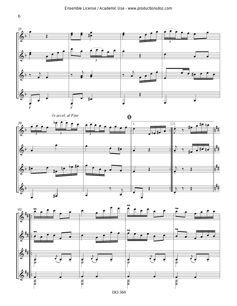 Pavana-Capricho op.12 Pavana-Capricho op.12 Guitar Ensemble scores gallery preview page 6