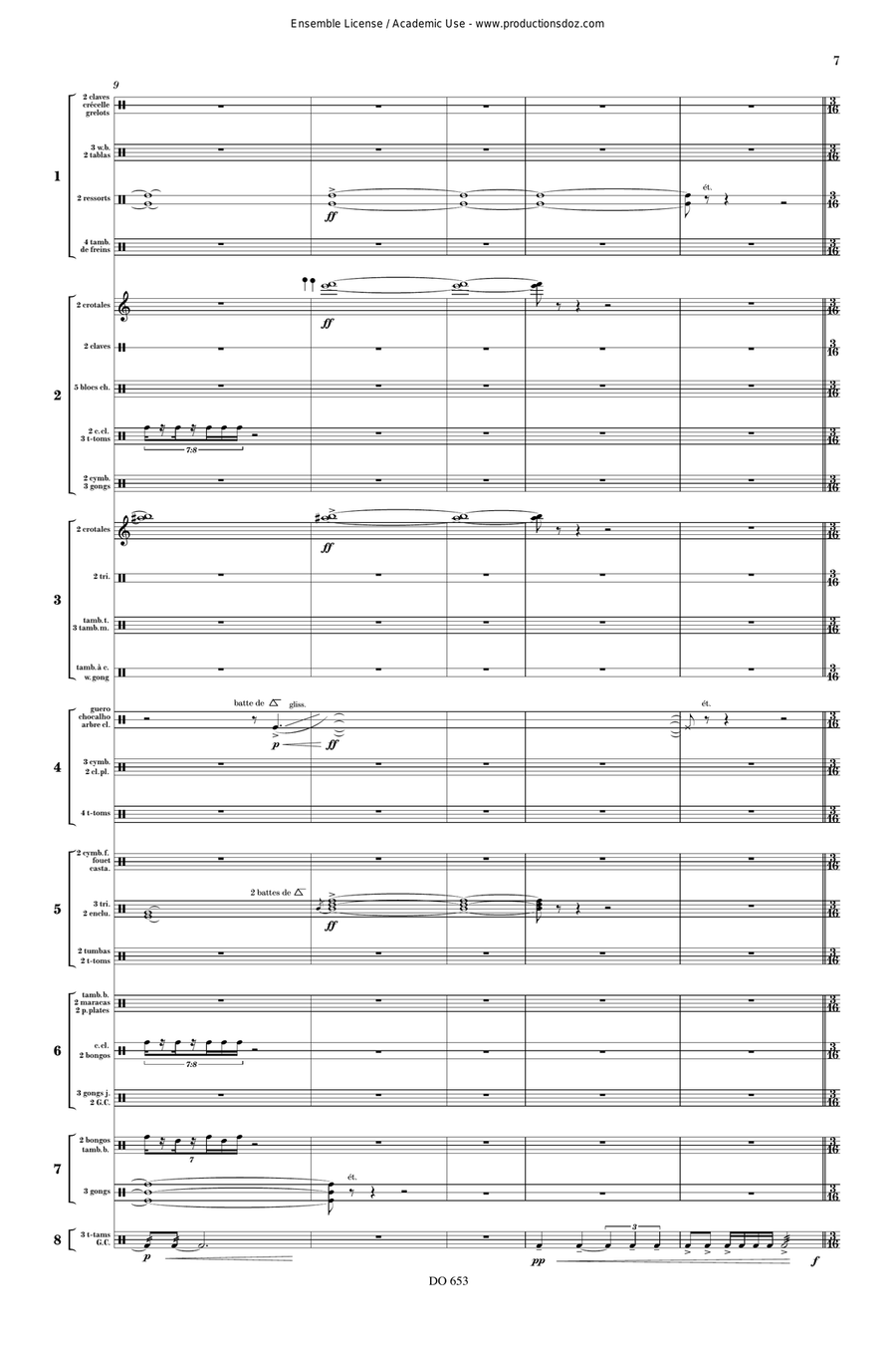Rythmologue Rythmologue Percussion Ensemble scores gallery preview page 7