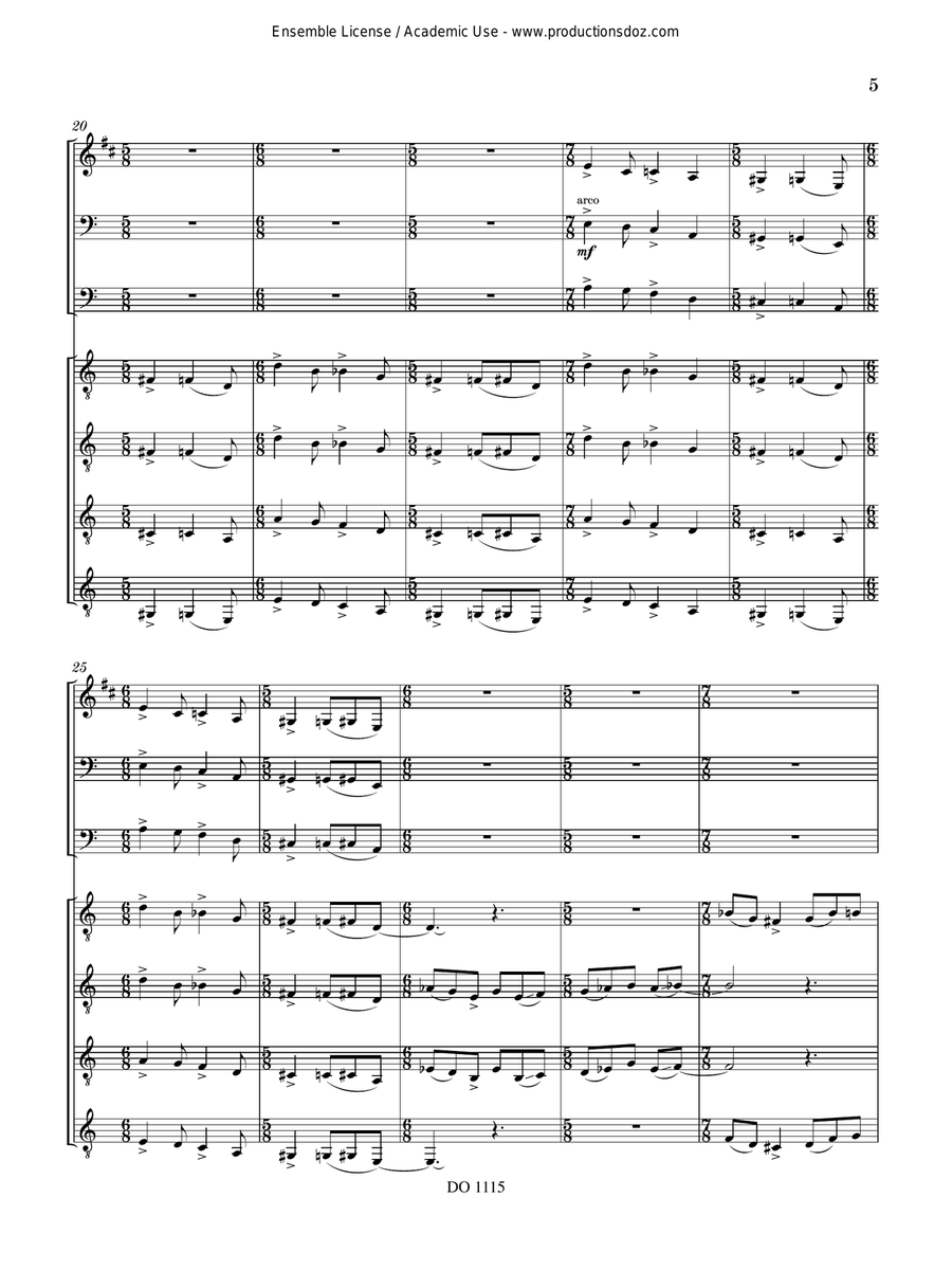 Modale Waves Modale Waves Score scores gallery preview page 5
