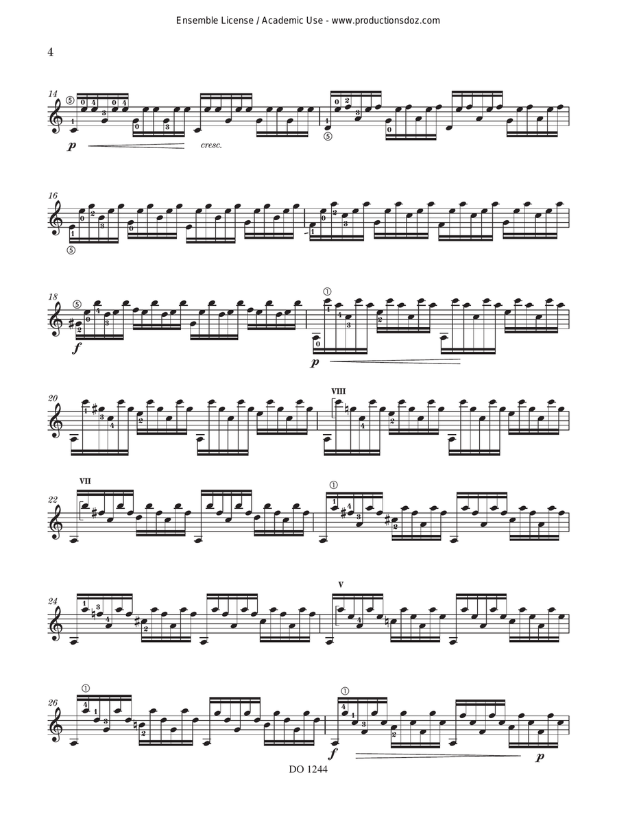 El Picaflor El Picaflor Classical Guitar scores gallery preview page 4