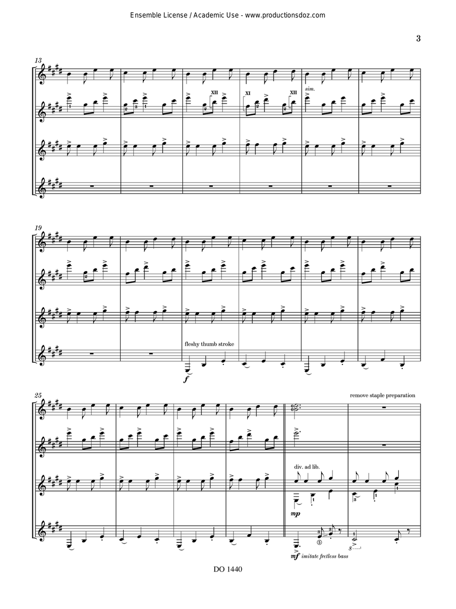 Mbira Mbira Guitar Ensemble scores gallery preview page 3