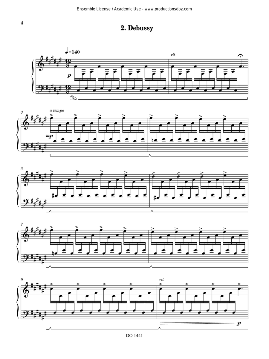 Piano Evocations Piano Evocations Piano Solo scores gallery preview page 4