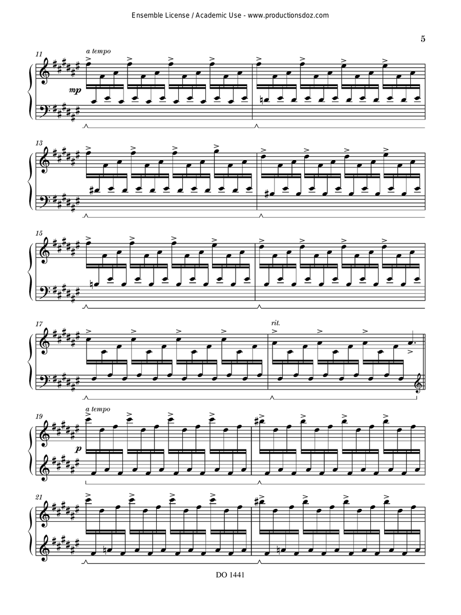 Piano Evocations Piano Evocations Piano Solo scores gallery preview page 5