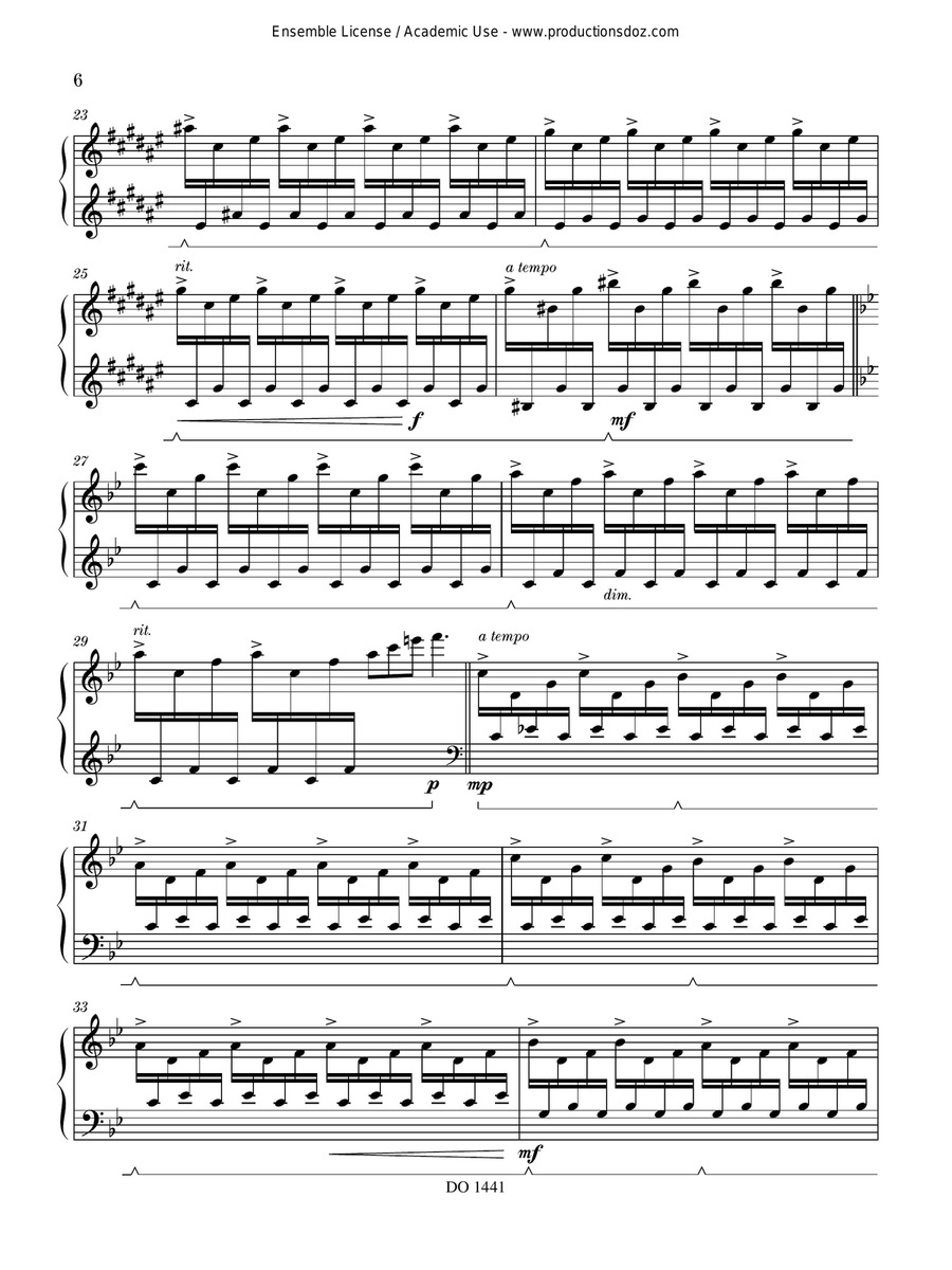 Piano Evocations Piano Evocations Piano Solo scores gallery preview page 6