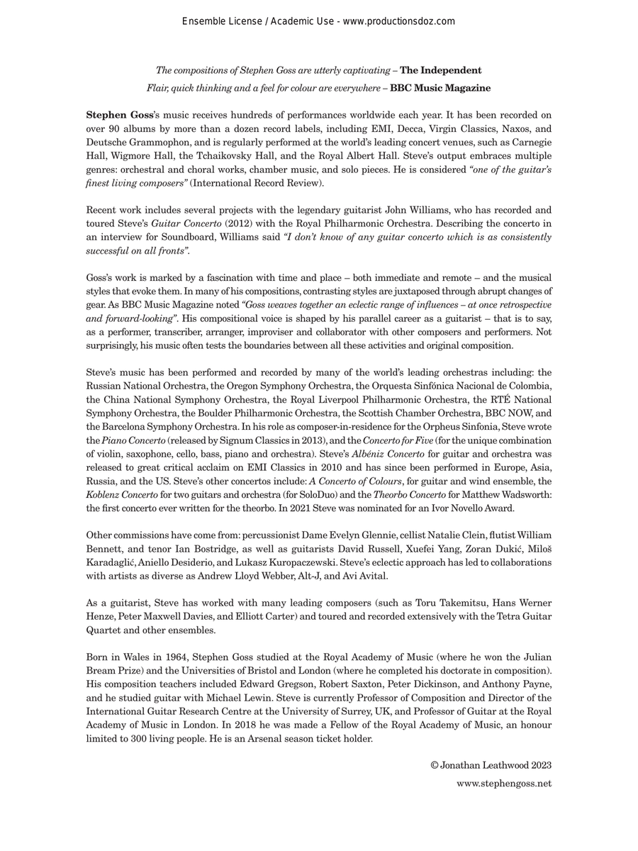 Landscape and Memory - piano reduction Classical Guitar scores gallery preview page 4