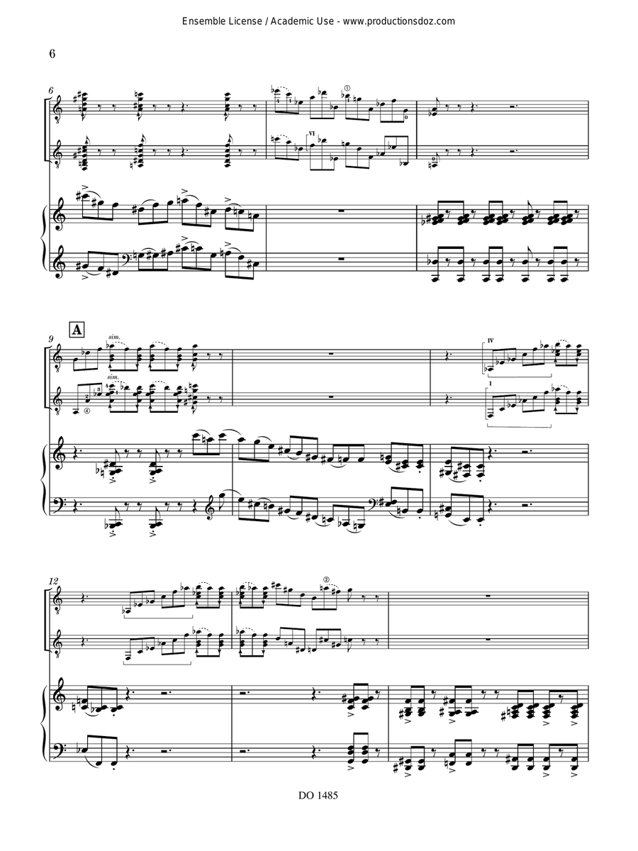 Landscape and Memory - piano reduction Classical Guitar scores gallery preview page 6