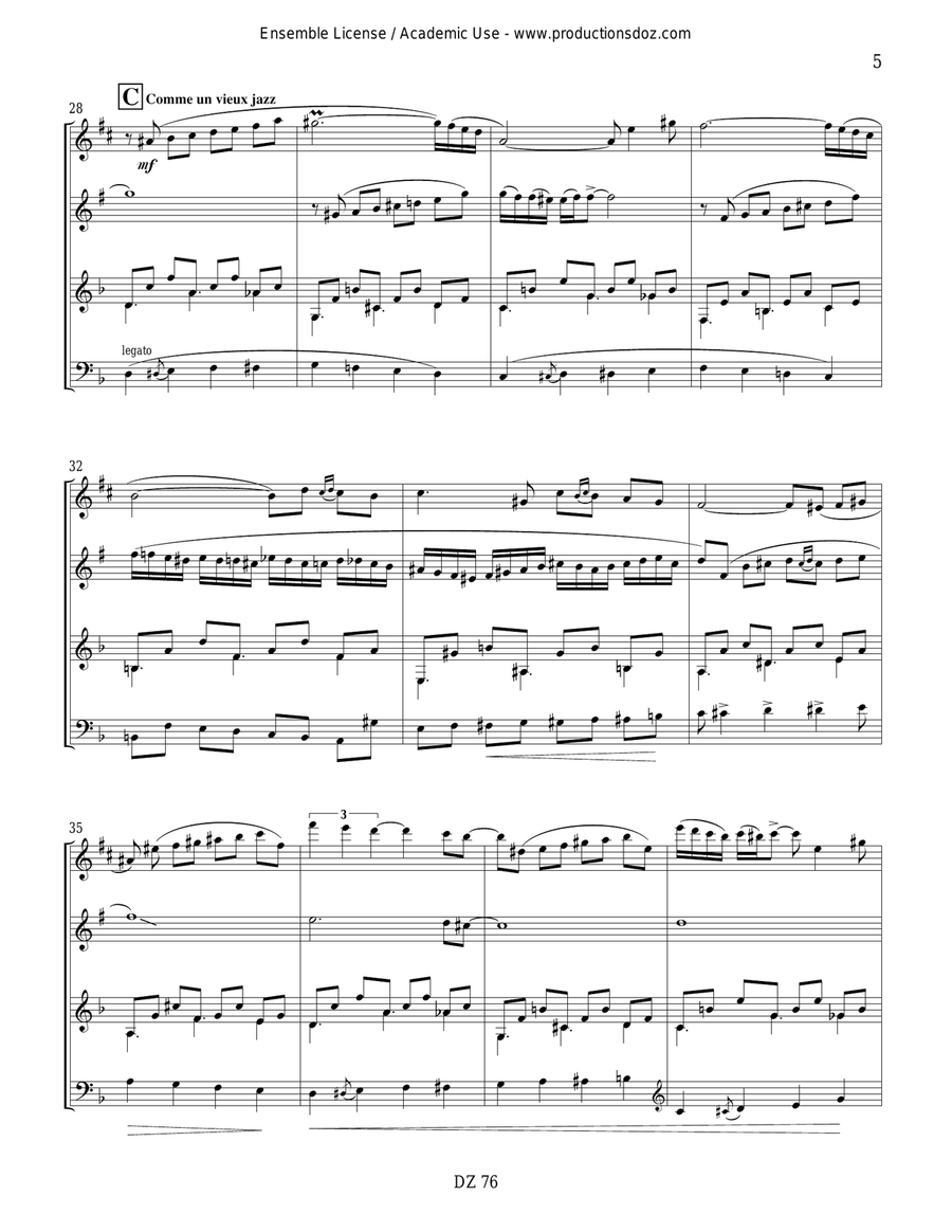 Couleur Tango Couleur Tango Clarinet scores gallery preview page 5