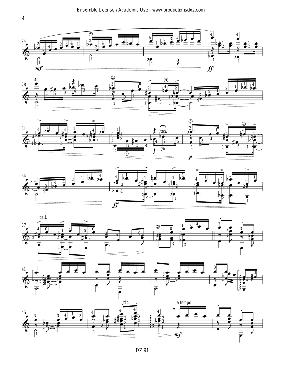 Simplement Chôro Simplement Chôro Classical Guitar scores gallery preview page 4