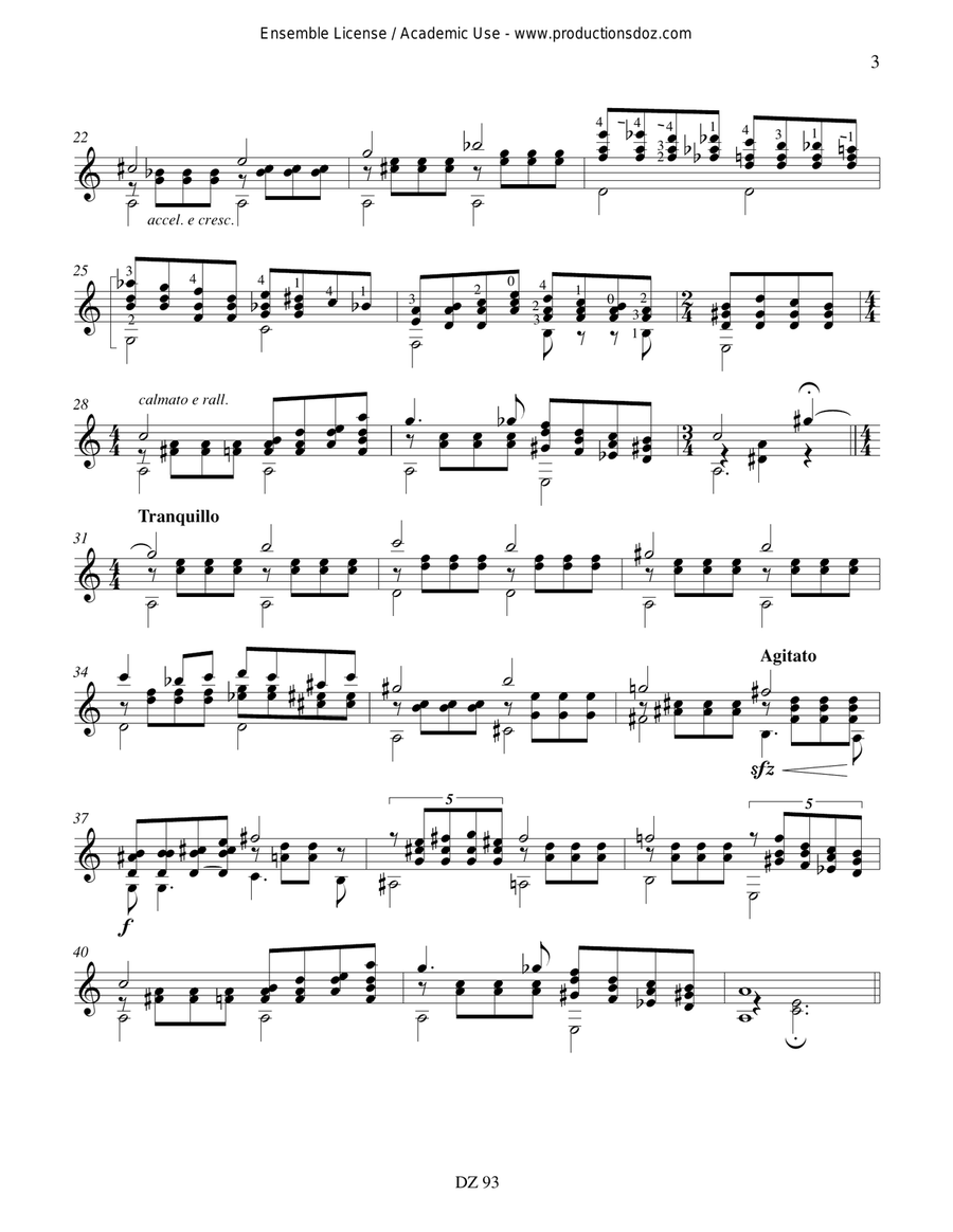 Trilogie onirique Trilogie onirique Classical Guitar scores gallery preview page 3