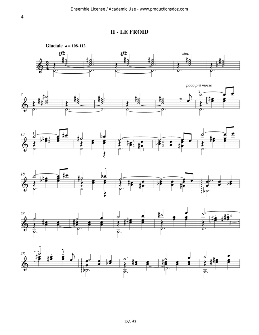 Trilogie onirique Trilogie onirique Classical Guitar scores gallery preview page 4