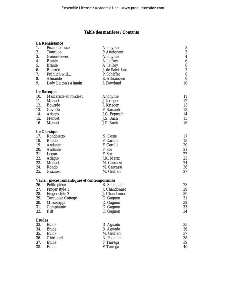 Répertoire progressif pour la guitare, vol. 3 Classical Guitar scores gallery preview page 2