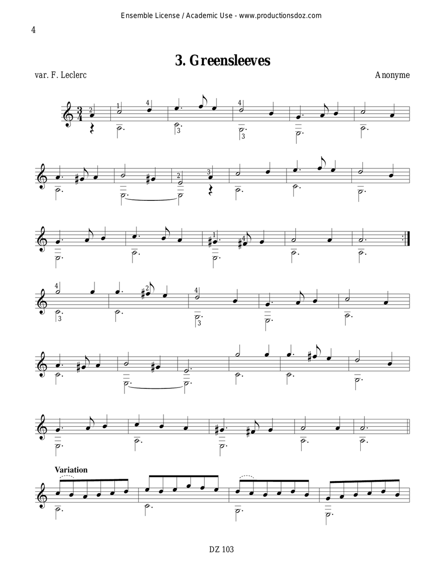 Répertoire progressif pour la guitare, vol. 3 Classical Guitar scores gallery preview page 4