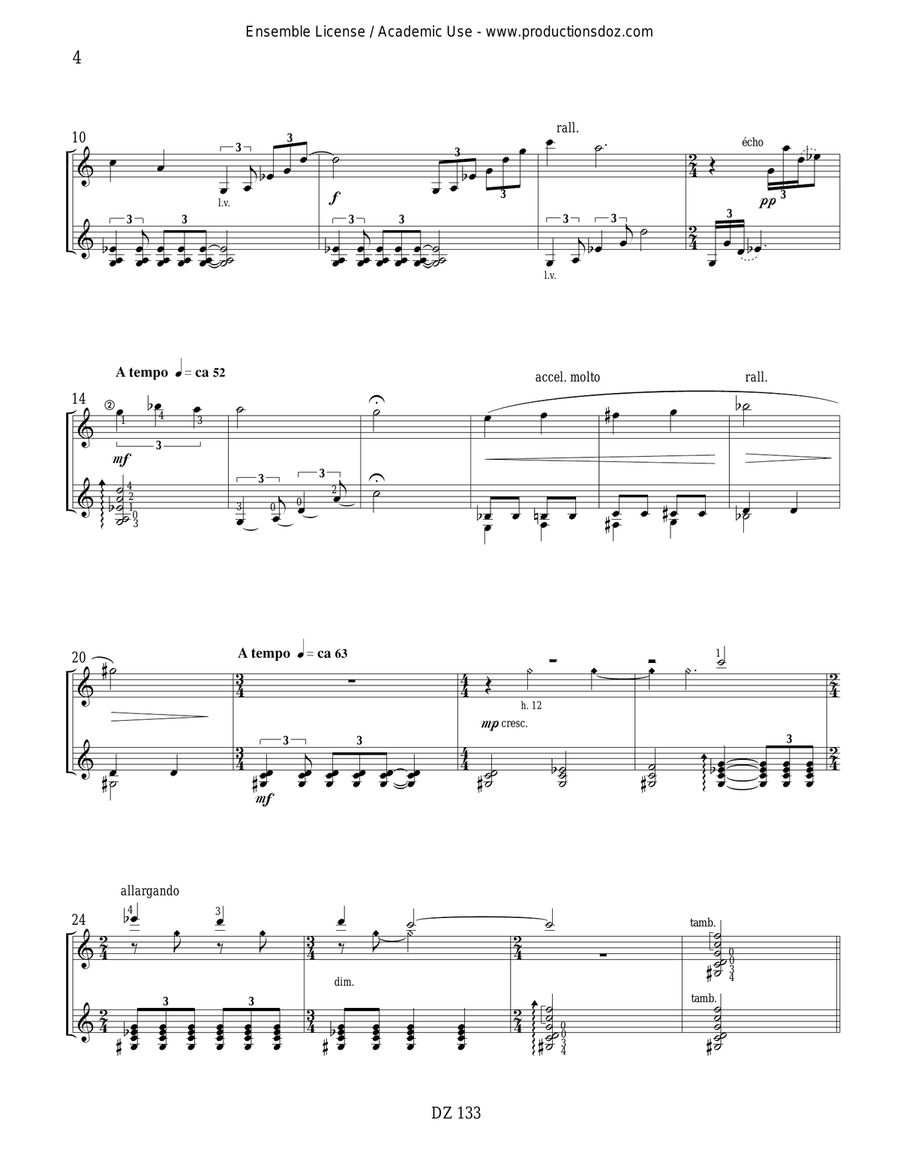 L'arbre tombé L'arbre tombé Classical Guitar scores gallery preview page 4