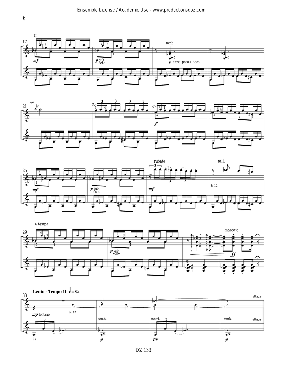 L'arbre tombé L'arbre tombé Classical Guitar scores gallery preview page 6