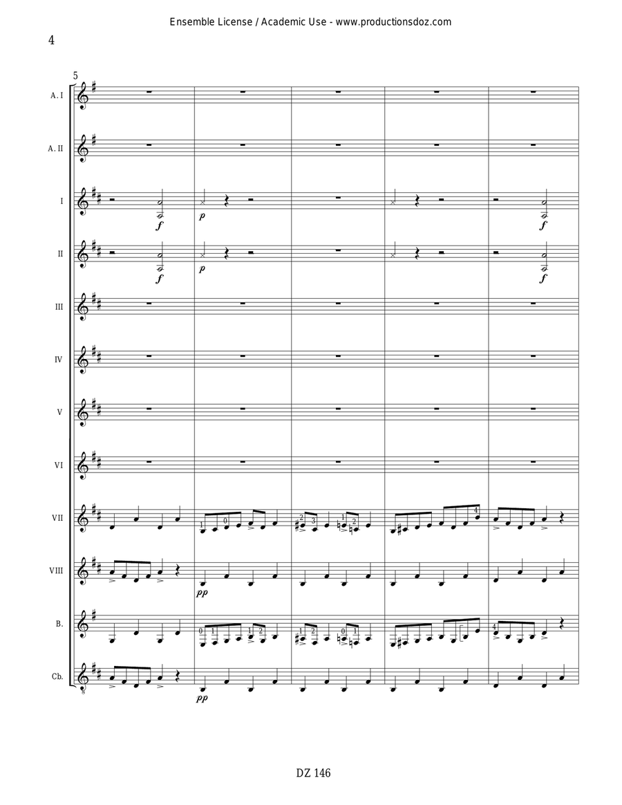 Dans la halle du roi de la montagne, opus 46 Guitar Ensemble scores gallery preview page 4