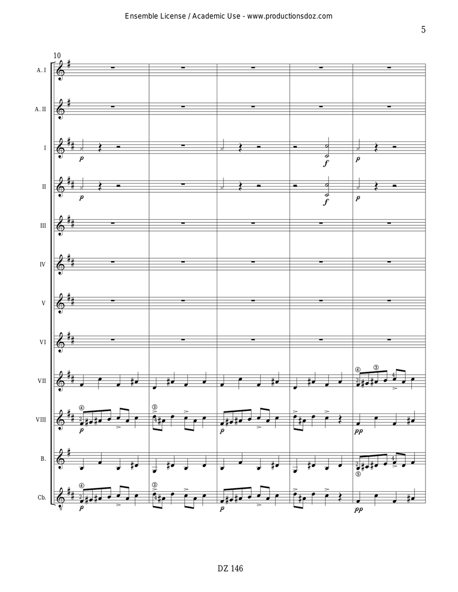 Dans la halle du roi de la montagne, opus 46 Guitar Ensemble scores gallery preview page 5
