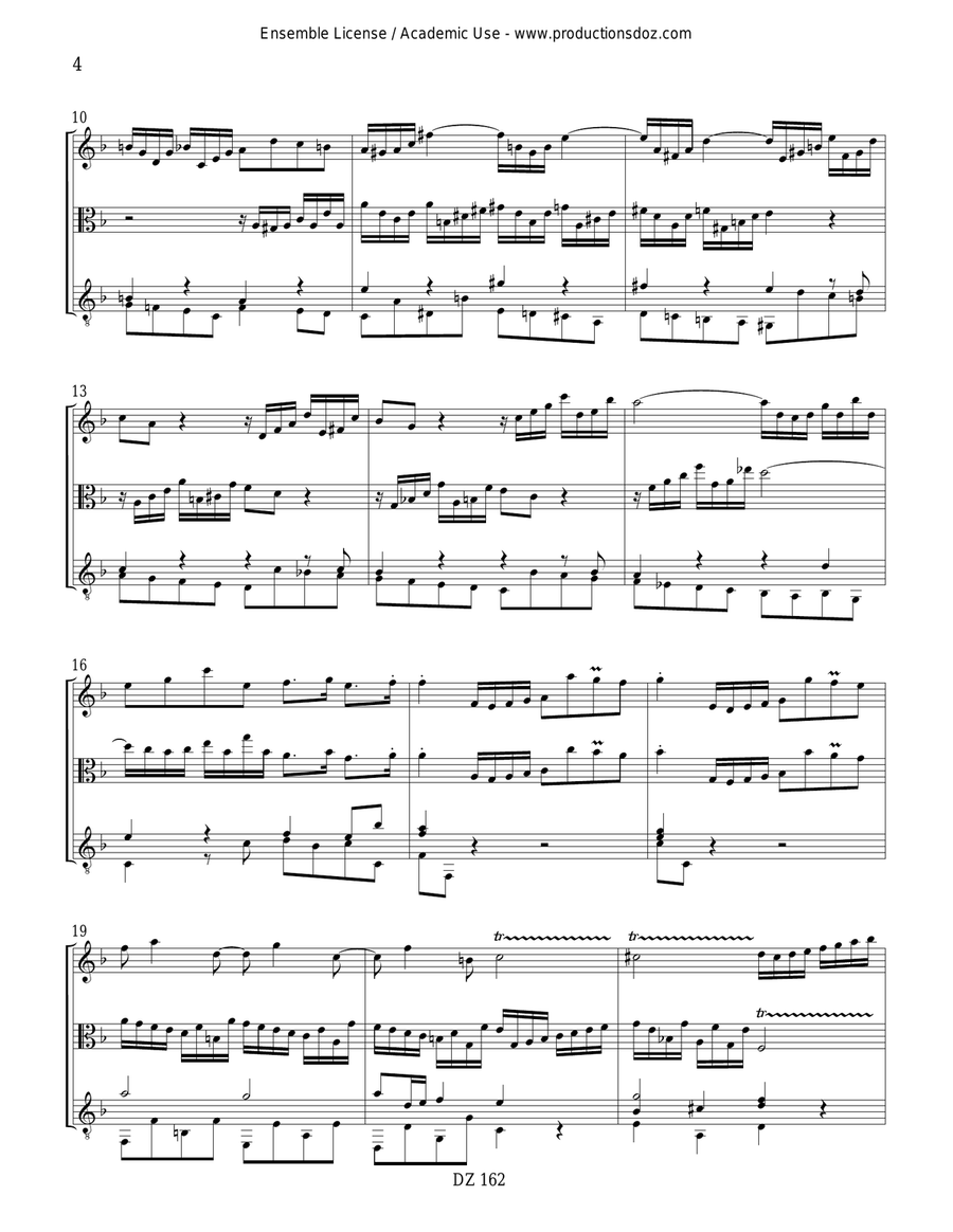 Six sonates en trio, vol. II, BWV 526 Viola scores gallery preview page 4