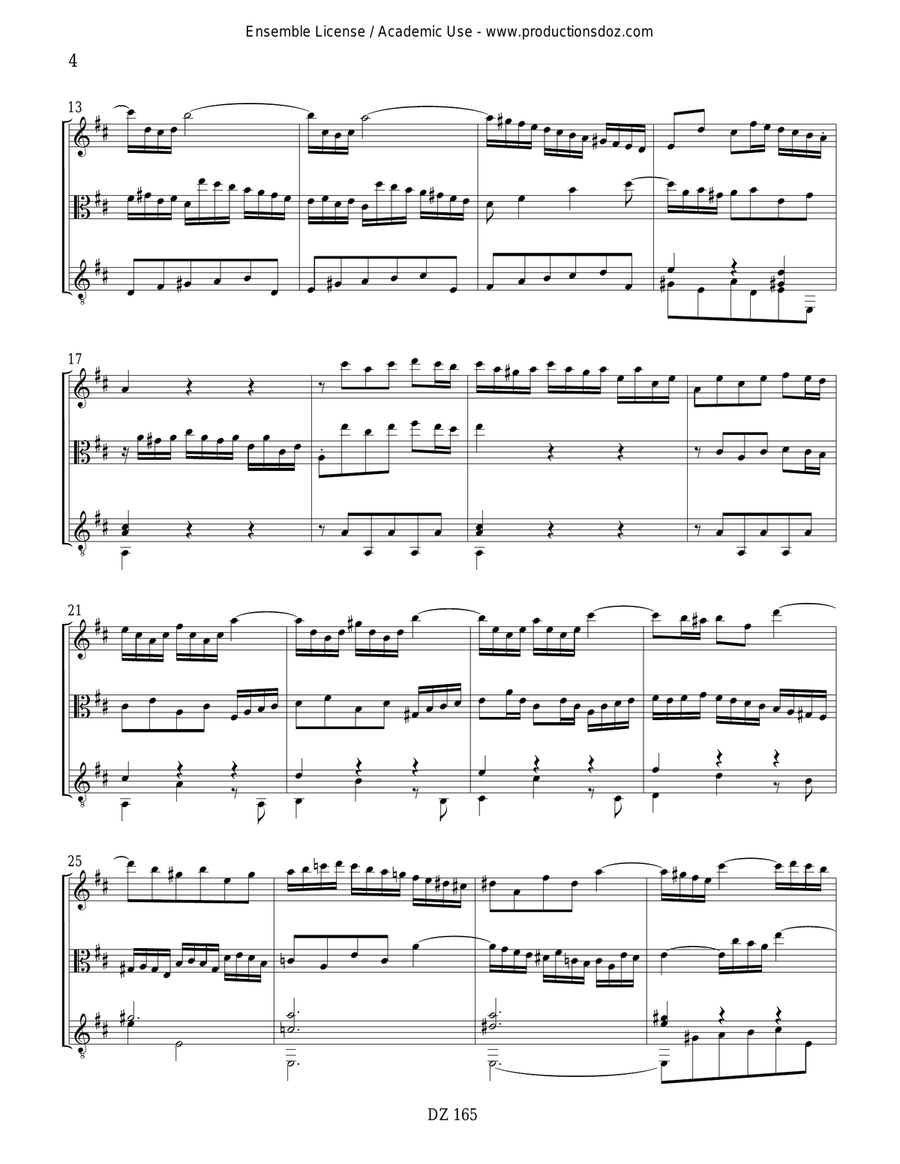 Six sonates en trio, vol. V, BWV 529 Flute scores gallery preview page 4