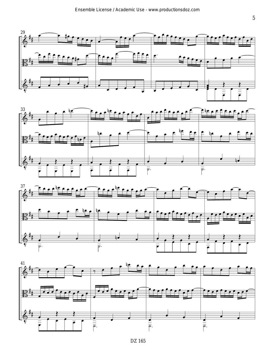 Six sonates en trio, vol. V, BWV 529 Flute scores gallery preview page 5