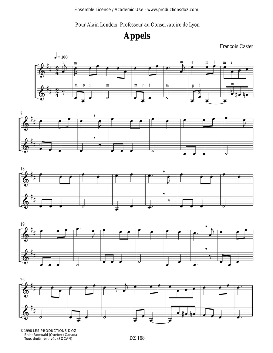 Nos premiers duos, vol. 1 Classical Guitar scores gallery preview page 3