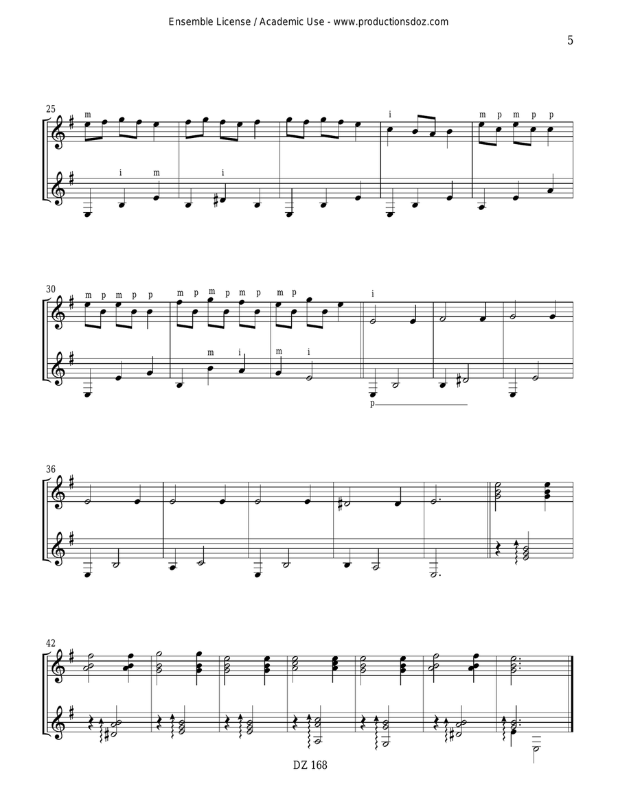Nos premiers duos, vol. 1 Classical Guitar scores gallery preview page 5