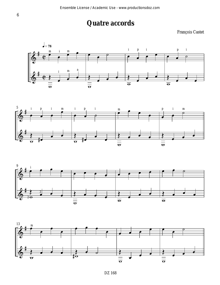 Nos premiers duos, vol. 1 Classical Guitar scores gallery preview page 6
