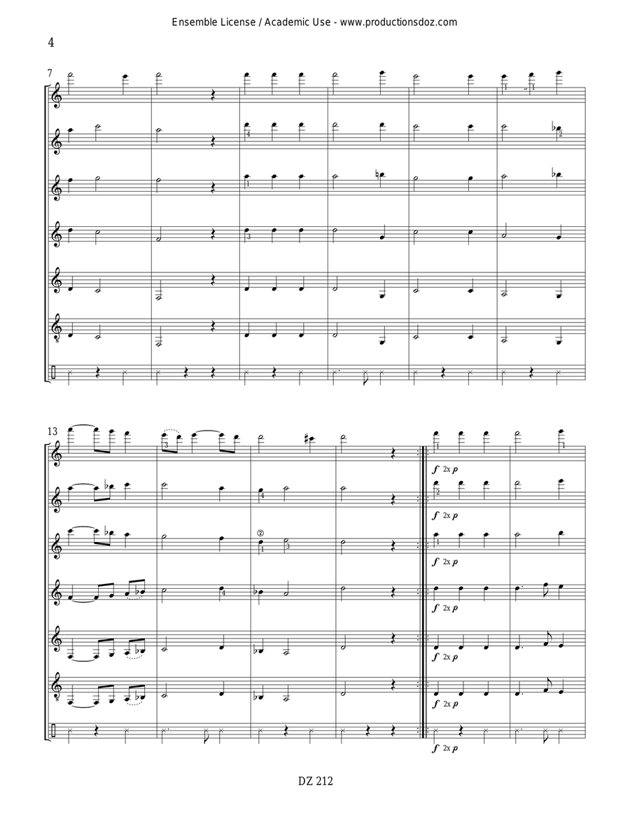 Basse danses Basse danses Guitar Ensemble scores gallery preview page 4