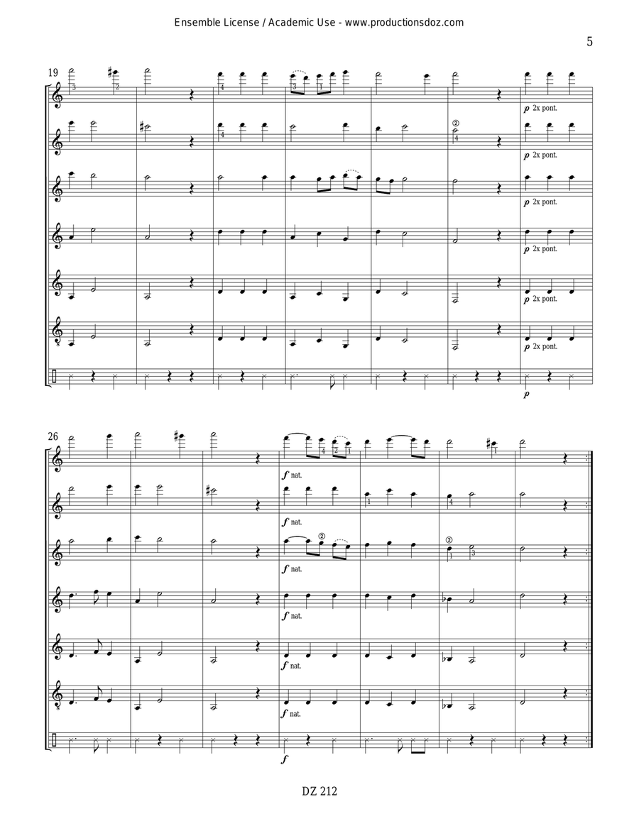 Basse danses Basse danses Guitar Ensemble scores gallery preview page 5