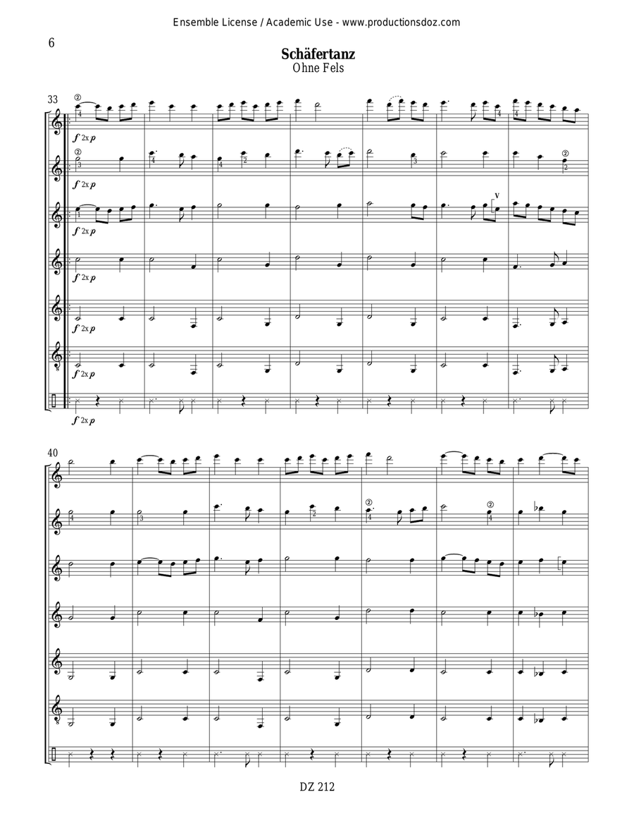 Basse danses Basse danses Guitar Ensemble scores gallery preview page 6