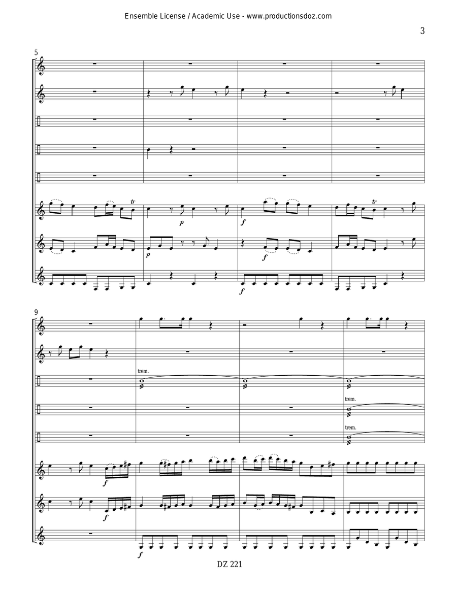La symphonie des jouets La symphonie des jouets Guitar Ensemble scores gallery preview page 3