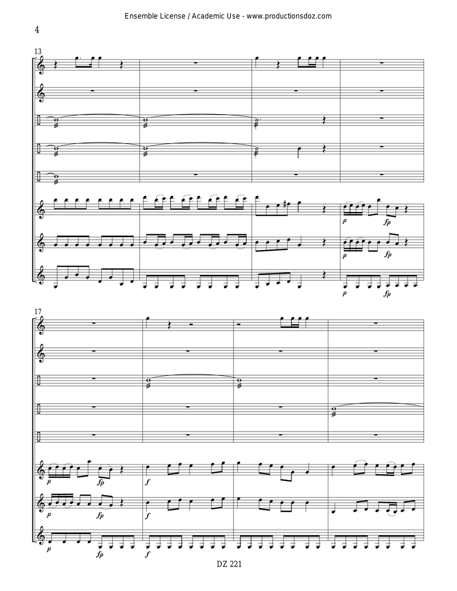 La symphonie des jouets La symphonie des jouets Guitar Ensemble scores gallery preview page 4