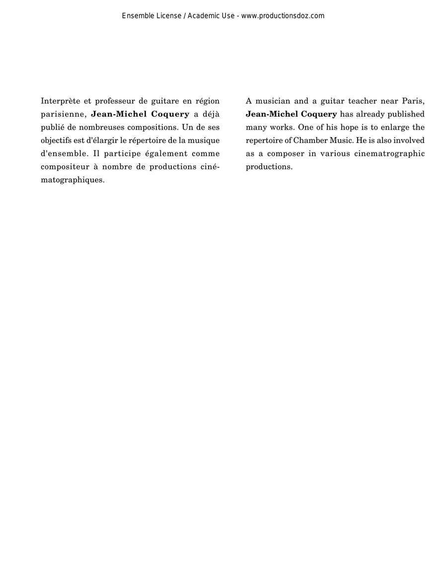 Valse en jazz no 3 Valse en jazz no 3 Guitar Ensemble scores gallery preview page 2