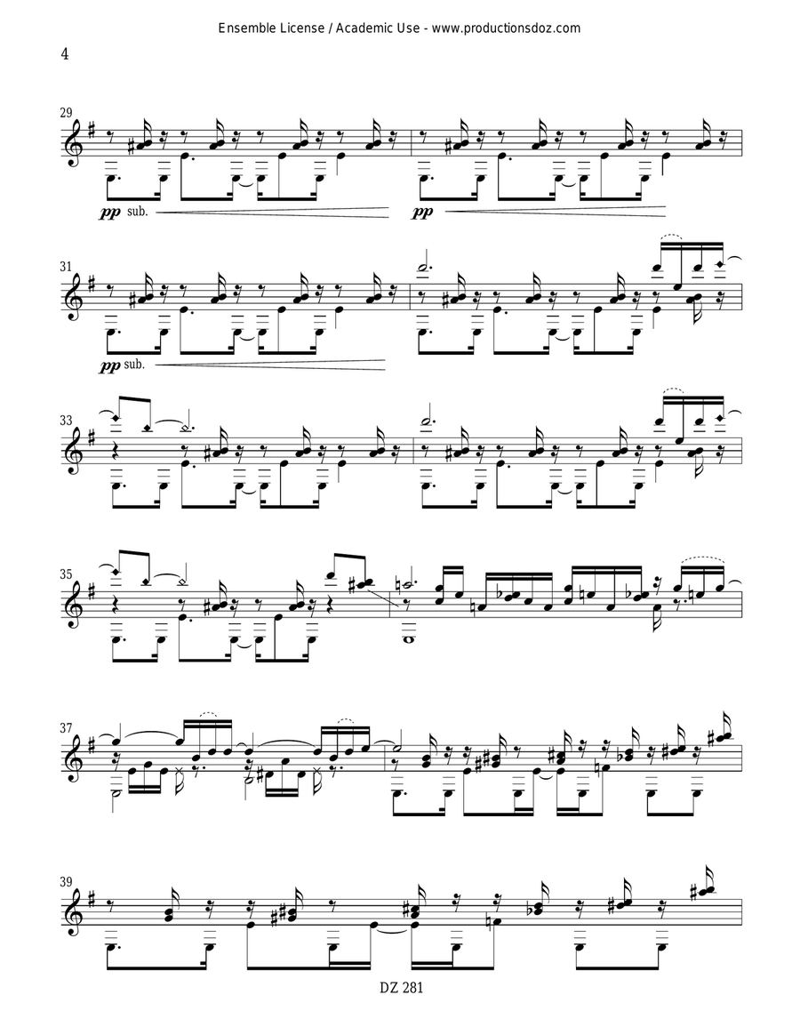 Suite Metropolitana Suite Metropolitana Classical Guitar scores gallery preview page 4