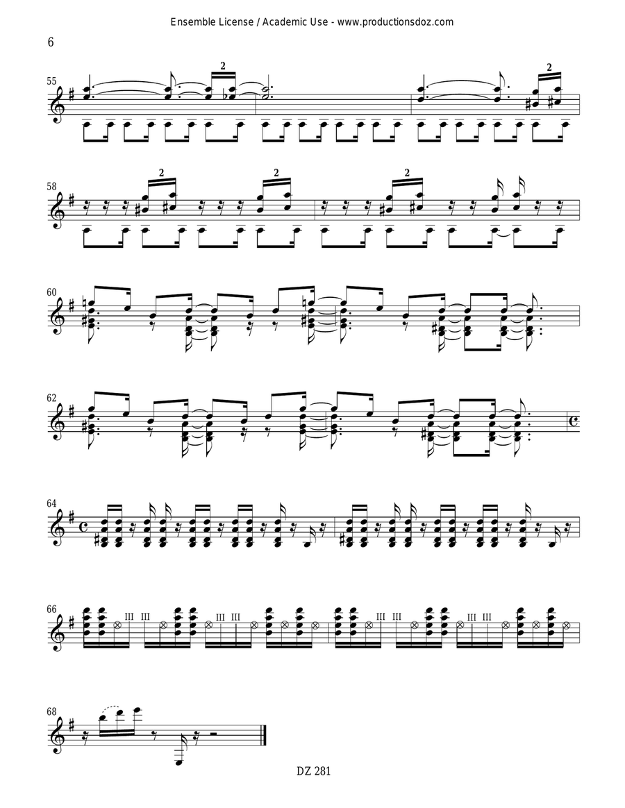 Suite Metropolitana Suite Metropolitana Classical Guitar scores gallery preview page 6
