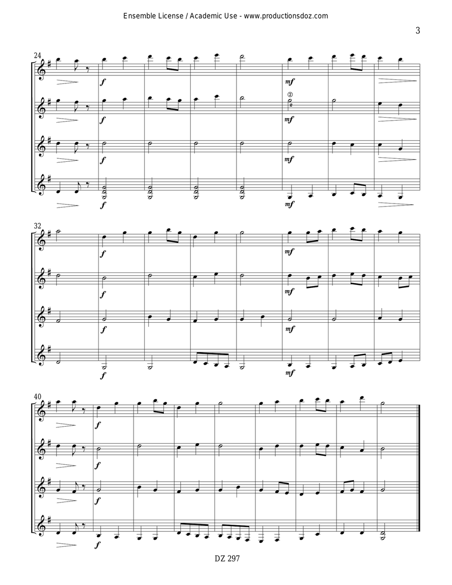 Six Noëls d'Europe, vol. 1 Guitar Ensemble scores gallery preview page 3