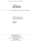 Variations sur trois thèmes appalachiens