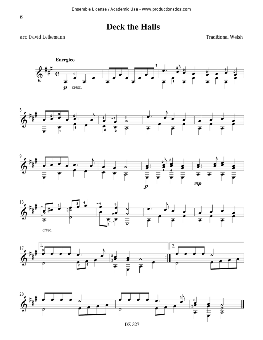 Christmas Songs, vol. 1 Classical Guitar scores gallery preview page 6