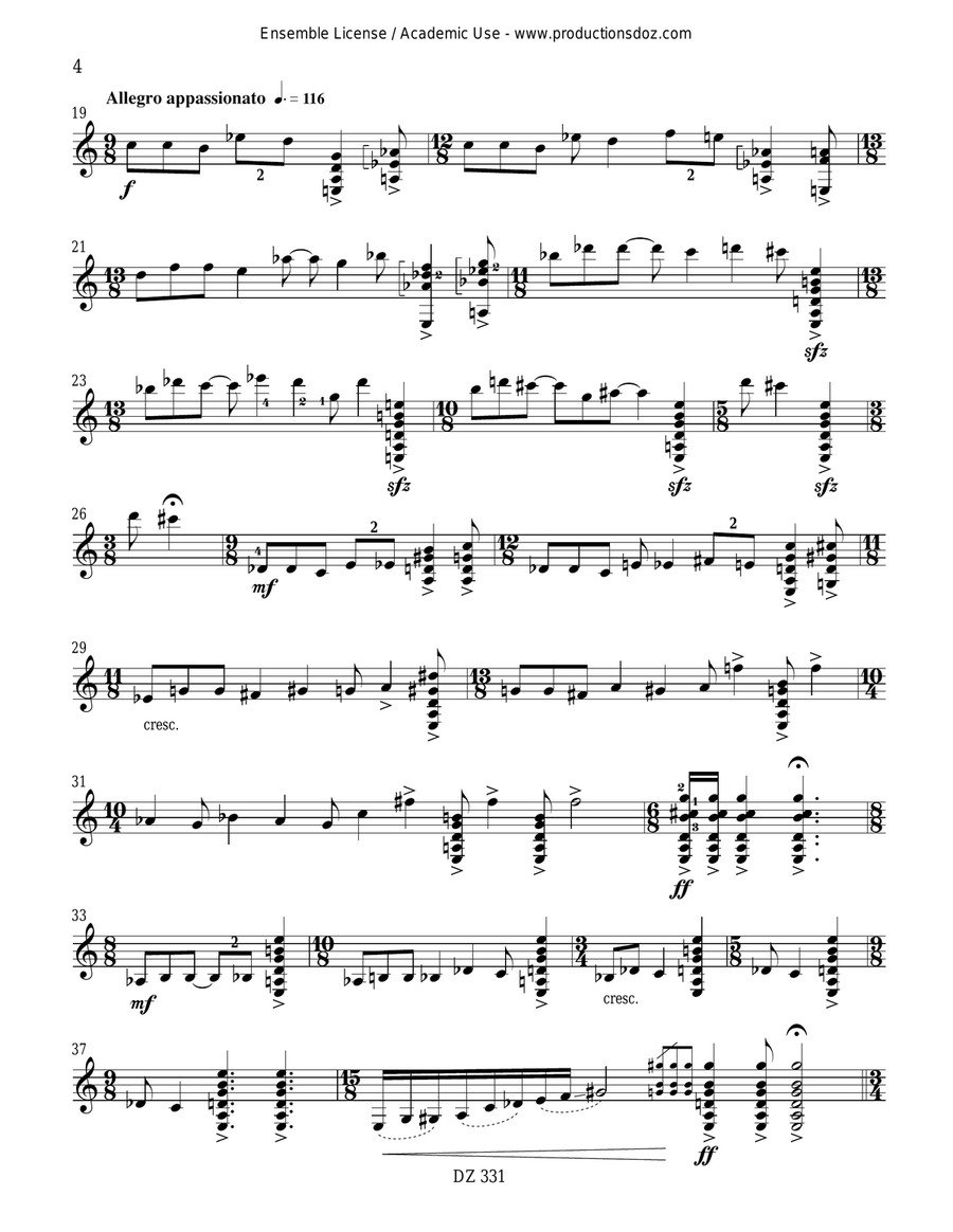 Sonate II Sonate II Classical Guitar scores gallery preview page 4