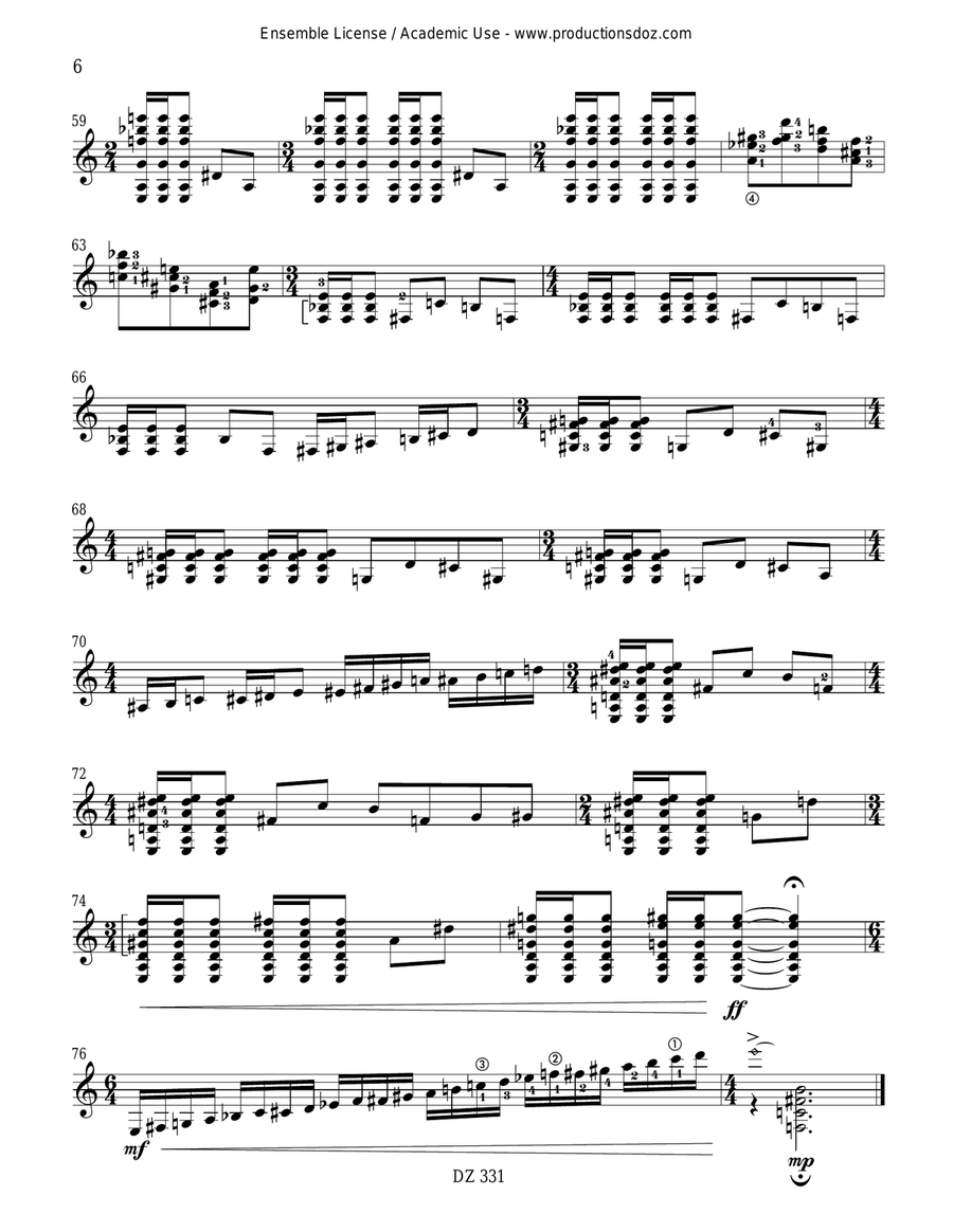 Sonate II Sonate II Classical Guitar scores gallery preview page 6